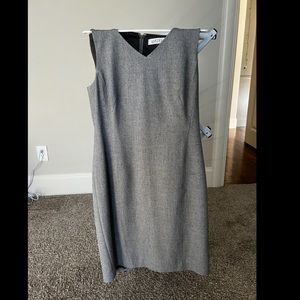 Grey Kasper V-neck Pencil Dress
